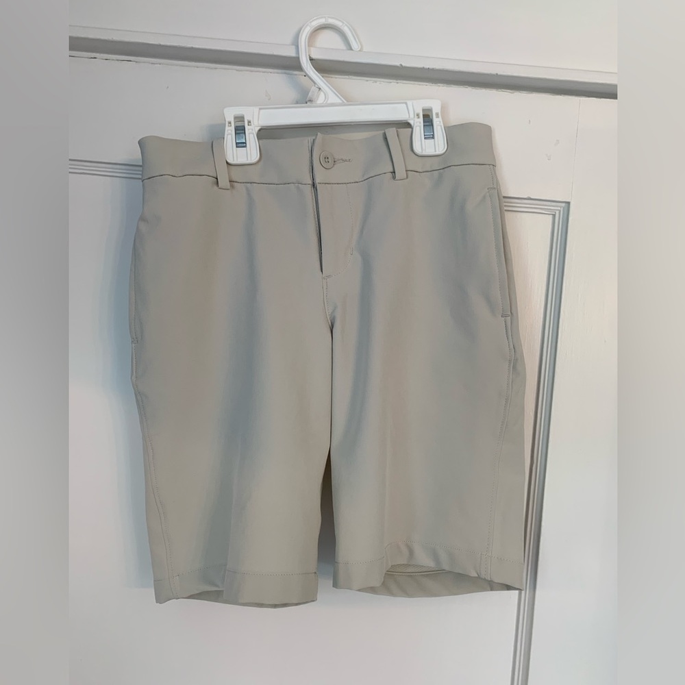 Boys Nike Light Khaki Golf Performance Shorts